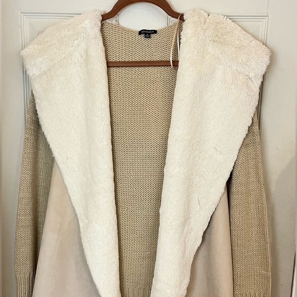 Angeleno Mixed Media Open Coat